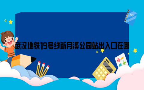 武汉地铁19号线新月溪公园站出入口在哪？（附周边建筑+附近公交）