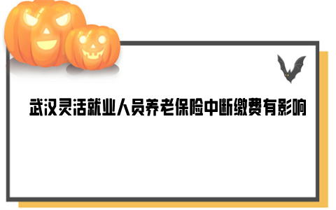 武汉灵活就业人员养老保险中断缴费有影响吗